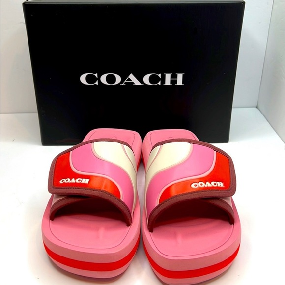 COACH PAXTON SPORT SLIDE, “CARNATION”COLOR, SIZE 10-B - Picture 3 of 16